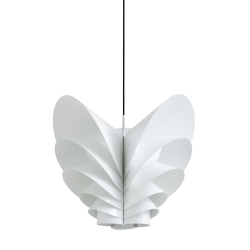 Flora Folio 650P - HVID MALET (E27, MAX 200W) - Sort ledning