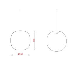 SUPERCUBE 150P - OPAL (G9 42W) - WHITE cord 3m