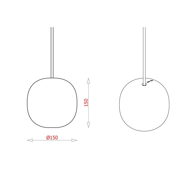SUPERCUBE 150P - OPAL (G9 42W) - WHITE cord 3m