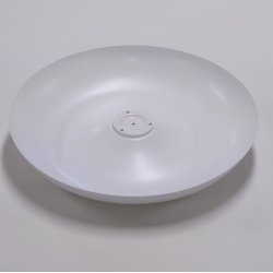 RA400D/F Bord-/Gulvlampe - Overskrm Hvid metal