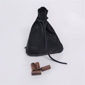 Sort sk med snre inkl 40 Con-Tac-Tix pinde - SORT (Eg)