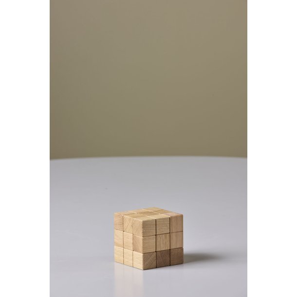SOMA-Cube, Natural Oak (FSC), 8x8x8 cm, invented 1933