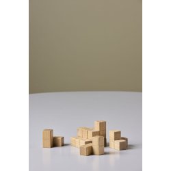 SOMA-Cube, Natural Oak (FSC), 8x8x8 cm, invented 1933