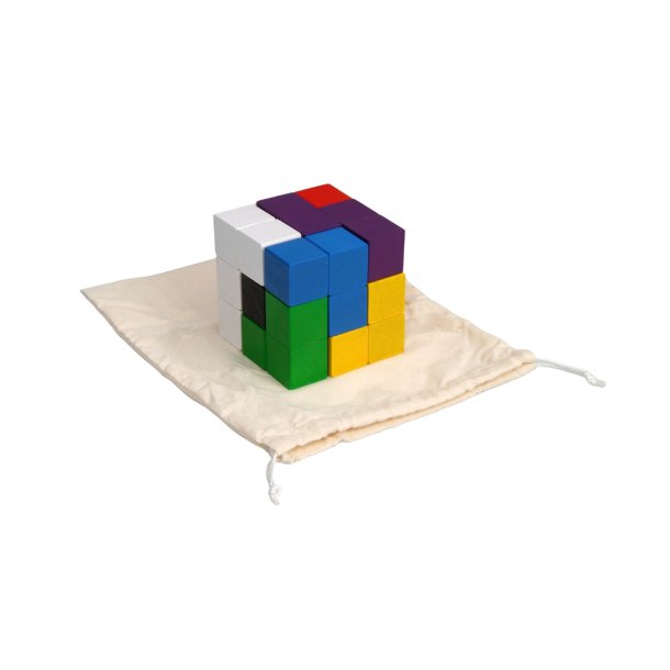 SOMA-puzzle (9*9*9 cm) - Multicolor