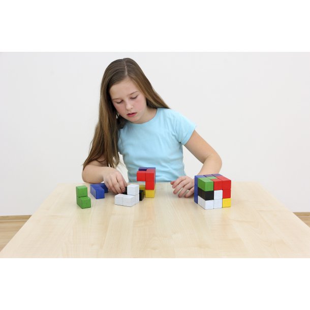 SOMA-puzzle (9*9*9 cm) - Multicolor