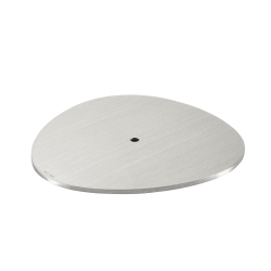 Komplet fodplade til flagstang 50 cm (m. filt, logo)