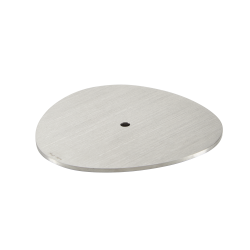 Komplet fodplade til flagstang 35 cm (m. filt, logo)