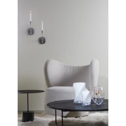 TWISTER vase 24 cm - OPAL (2 layer glass)