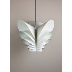 Flora Folio 650P - HVID MALET (E27, MAX 200W) - Sort ledning