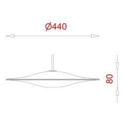 Sinus 440P Opal-glas 