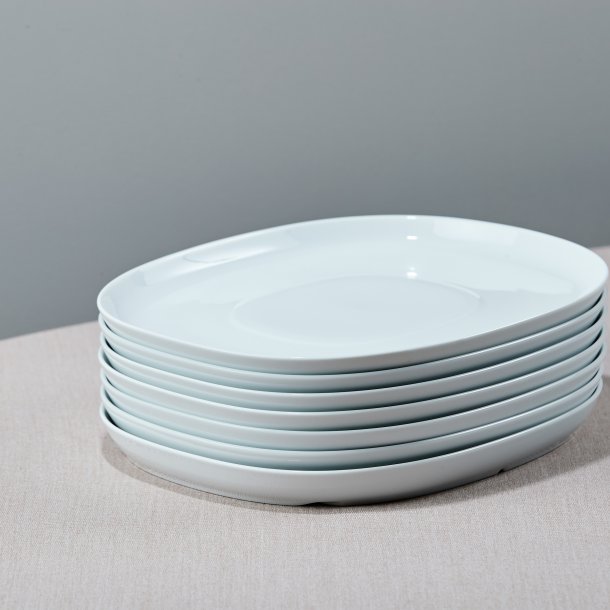 25*30 cm superellipse Plate WHITE - piet hein