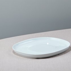 25*30 cm superellipse Plate WHITE - piet hein