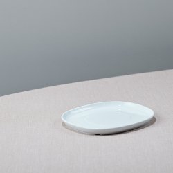 16*19 cm superellipse Plate WHITE - piet hein