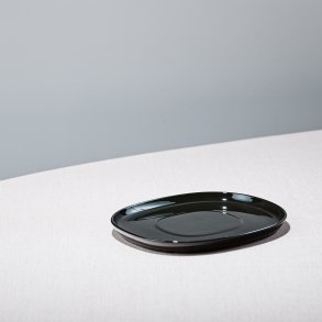 16*19 cm superellipse Plate BLACK - piet hein