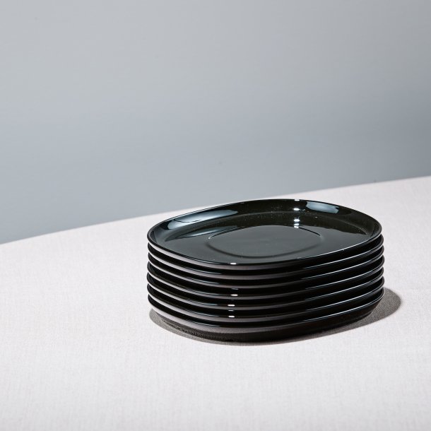 16*19 cm superellipse Plate BLACK - piet hein