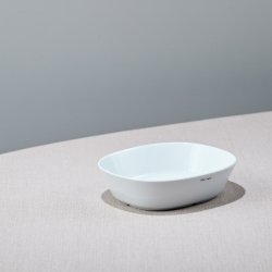 15*18 cm superellipse Soup plate WHITE - piet hein