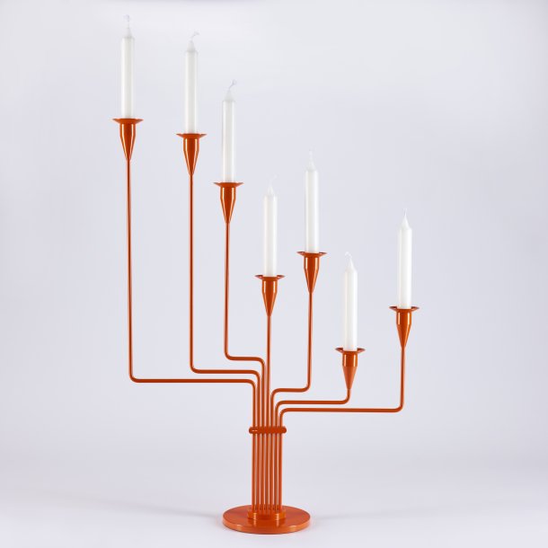 Great Bear Candelabra (ORANGE) H. 63 cm.(RAL 2004 - Glossy) incl. Grease Guards