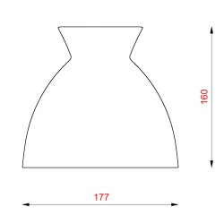 BEEHIVE 180P - OPAL (E14 40W) - BLACK Cord