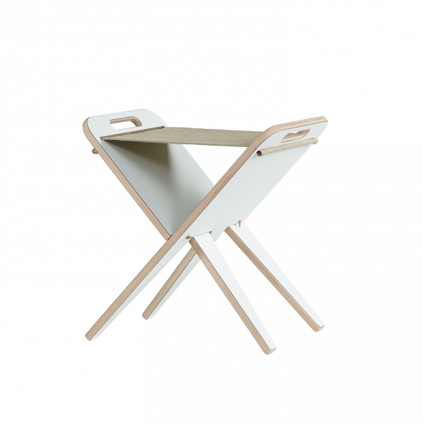 Klaburet - White Nanotech laminate, seat canvas