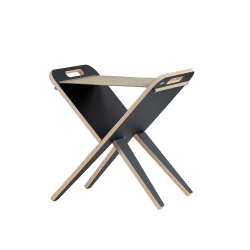 Klaburet - Black Nanotech laminate, seat canvas