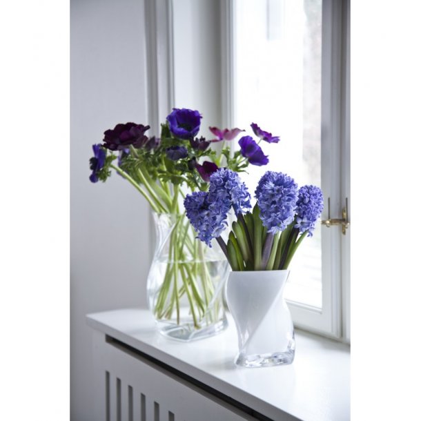 TWISTER vase 24 cm - AQUAMARINE (3 layer glass)