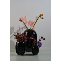 Super Vase Sort/Opal glas