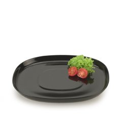 25*30 cm superellipse Plate BLACK - piet hein