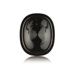 25*30 cm superellipse Plate BLACK - piet hein