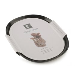 25*30 cm superellipse Plate BLACK - piet hein