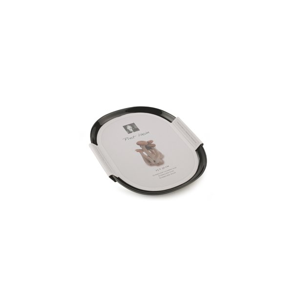 25*30 cm superellipse Plate BLACK - piet hein