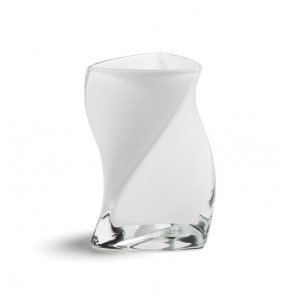TWISTER vase 24 cm - OPAL (2 lag glas)