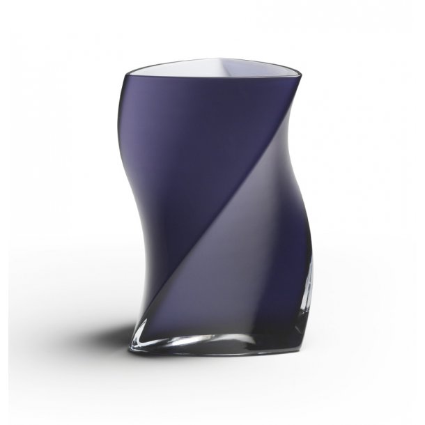 TWISTER-vase 24 cm - LILLA ( 3 lag glas ) - 2. sort.