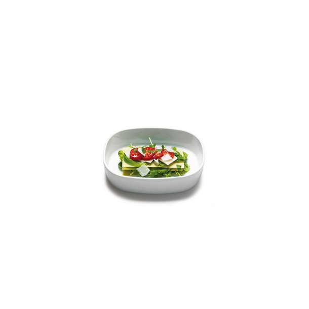 19x25x6,5 cm. Dish Porcelain - HIGH/WHITE - piet hein