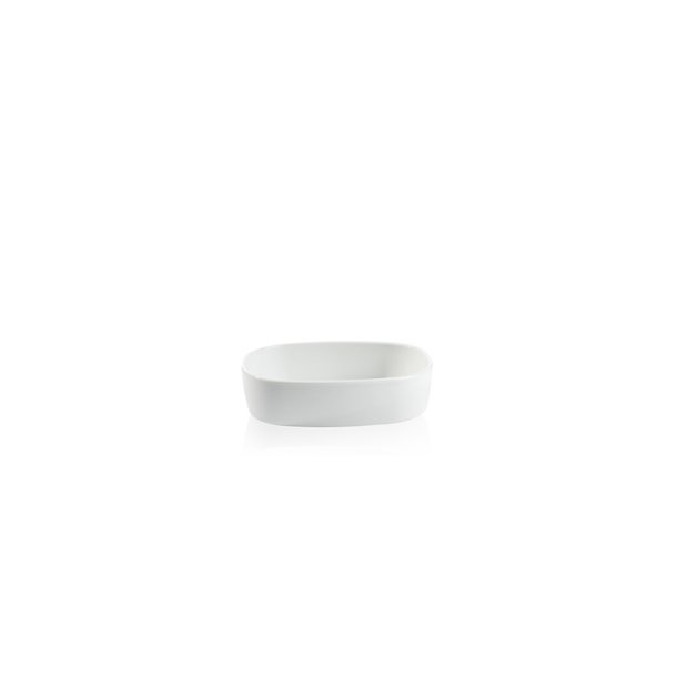 19x25x6,5 cm. Dish Porcelain - HIGH/WHITE - piet hein