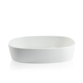 27x35x7,5 cm. Dish Porcelain - HIGH/WHITE - piet hein