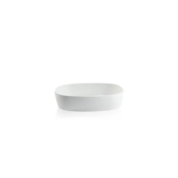 Superellipse fad i porceln 27*35*7,5 cm - HJ/Hvid