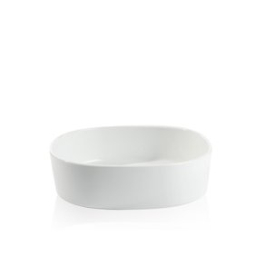 Super Circular Dish 26x26x7 cm. Porcelain - HIGH/WHITE - piet hein