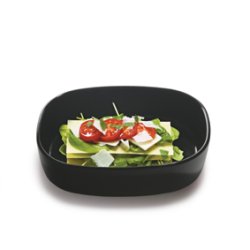 Superellipse fad i porceln 19*25*6,5 cm - HJ/Sort