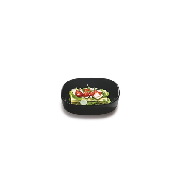 Superellipse fad i porceln 19*25*6,5 cm - HJ/Sort