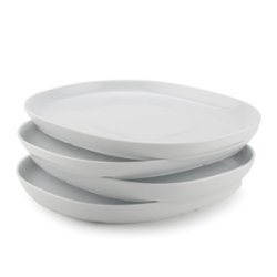 25*30 cm superellipse Plate WHITE - piet hein