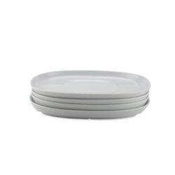 25*30 cm superellipse Plate WHITE - piet hein