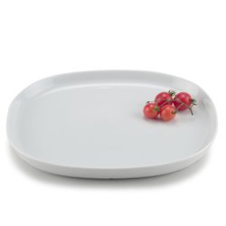 20*24 cm superellipse Plate WHITE - piet hein