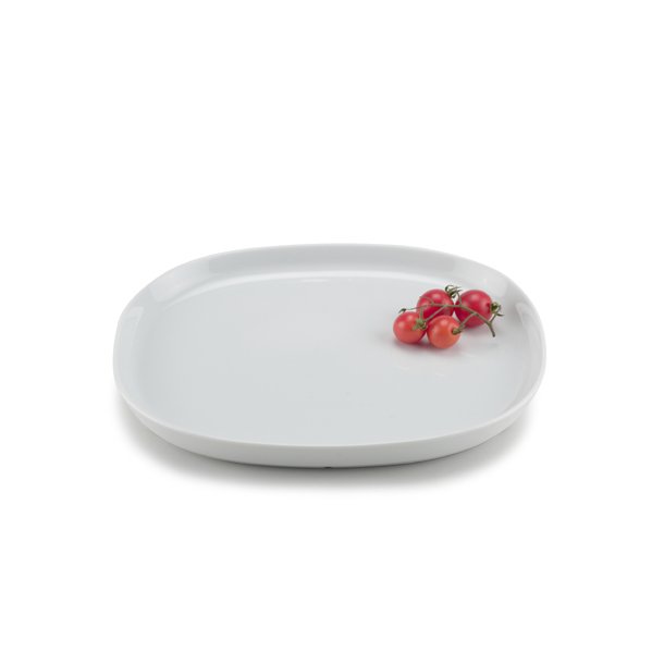 20*24 cm superellipse Plate WHITE - piet hein