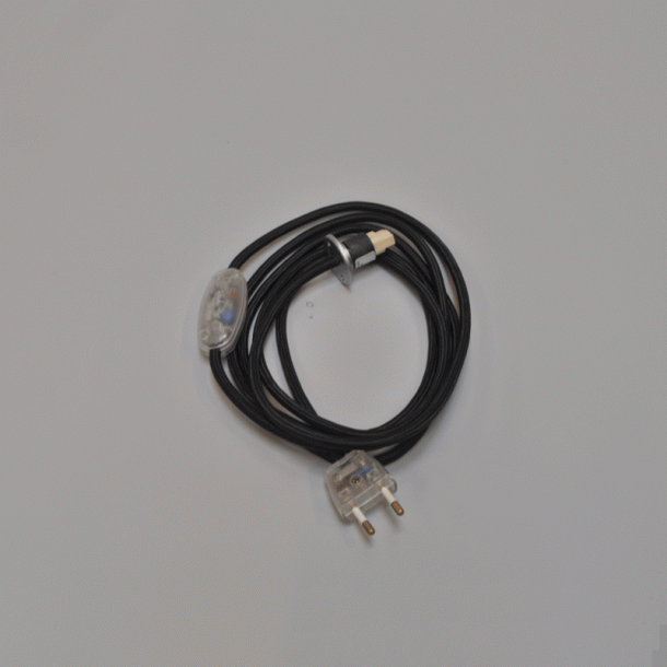 Electrical cord (BLACK).with all fittings assembled - Sinus440D
